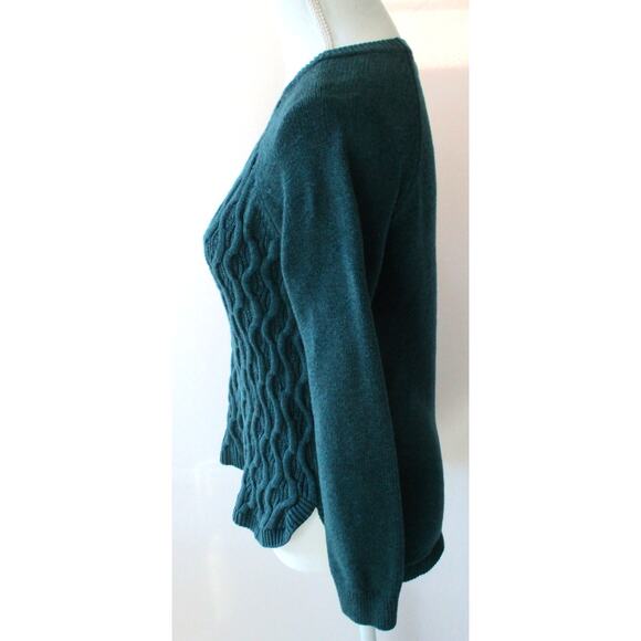 Sonoma Women's Green Long Sleeve Stretch Sweater Size Medium - Picture 4 of 10